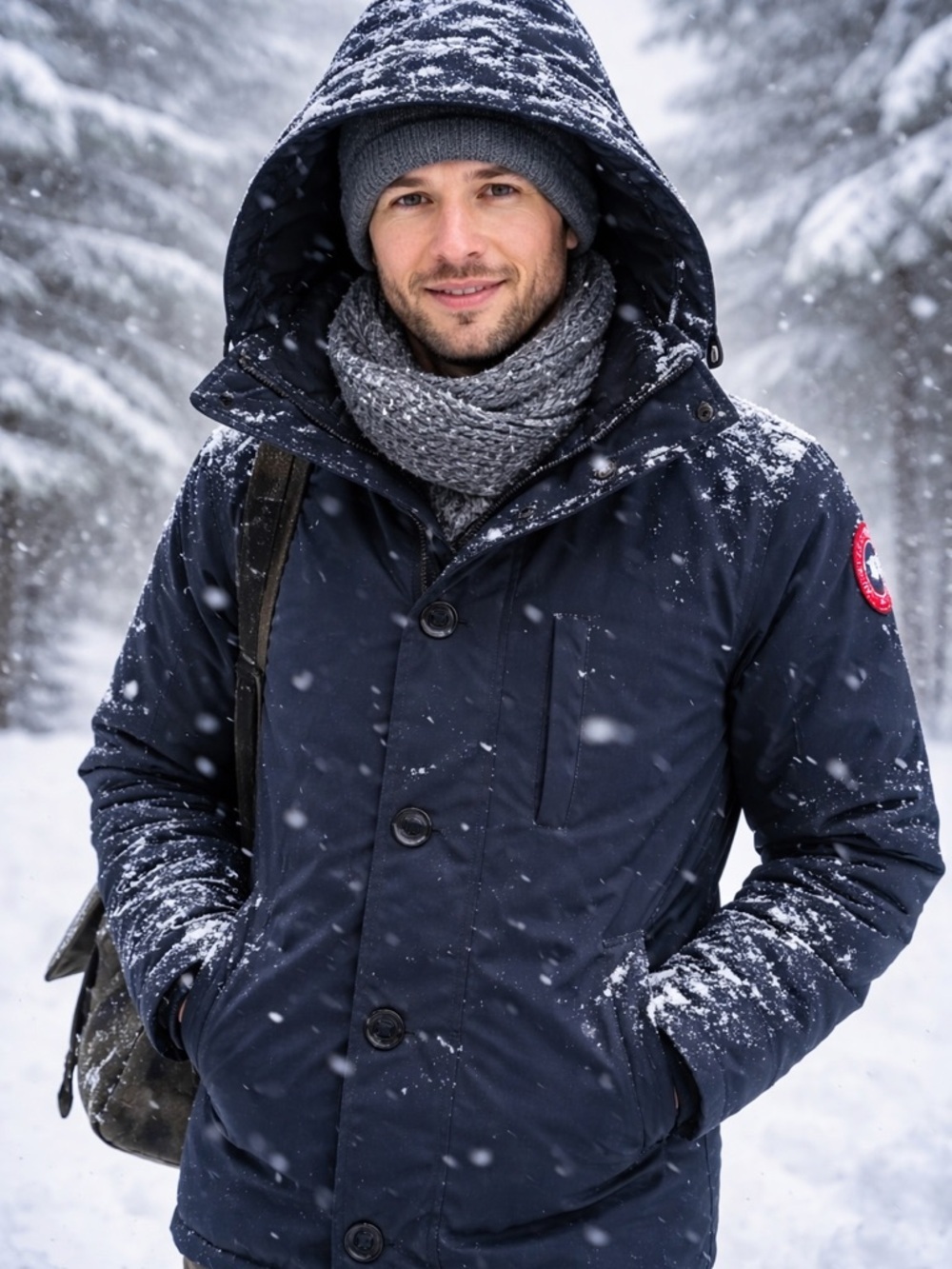 Canada Goose Down Men's Macmillan Parka Hooded Men’s Small Luxury Arctic cold
